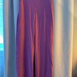 Vero Moda Pink Striped Wide Leg Pants